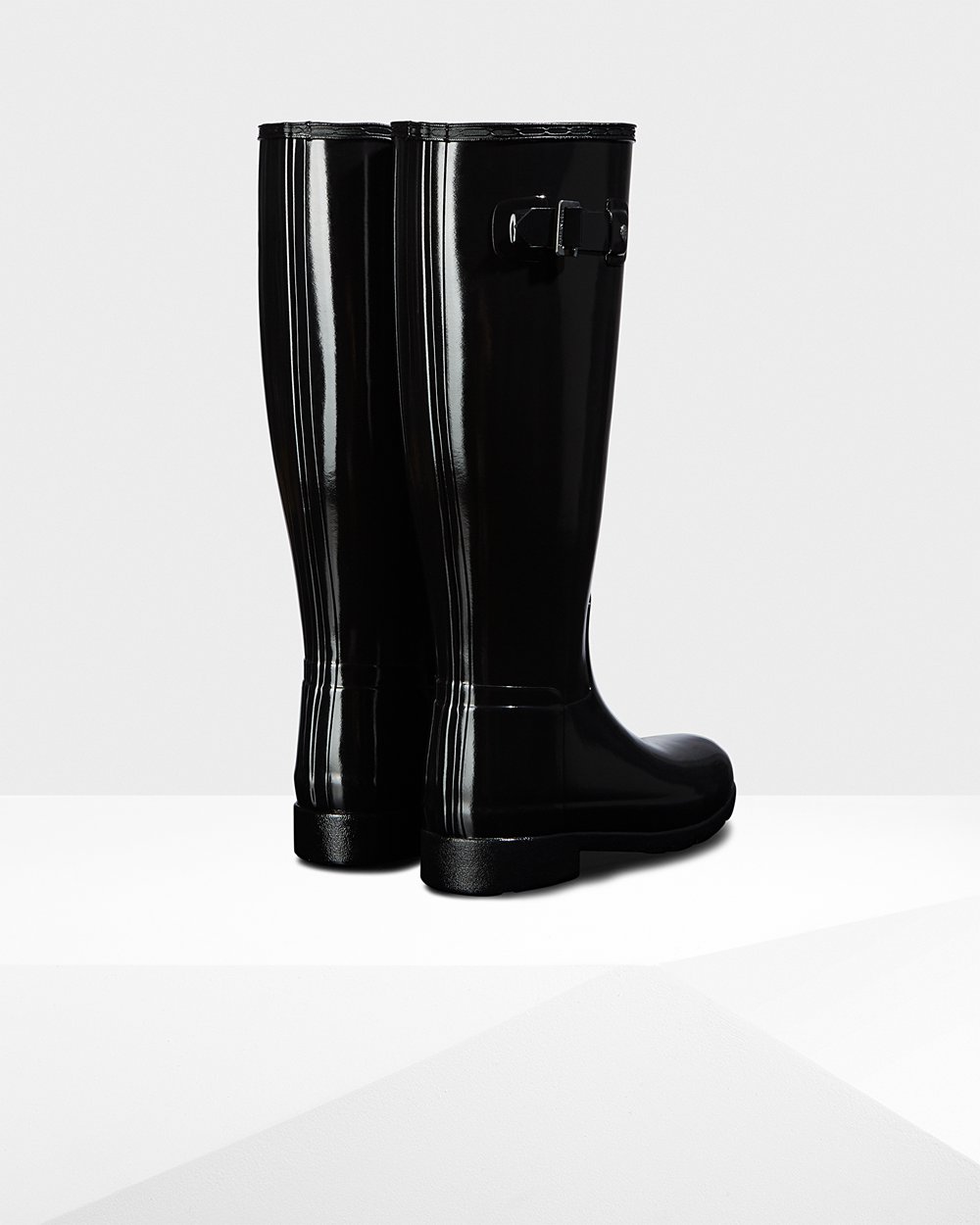 Botas de Lluvia Altas Hunter Mujer - Original Refined Gloss - Negros - PIMXERJ-54